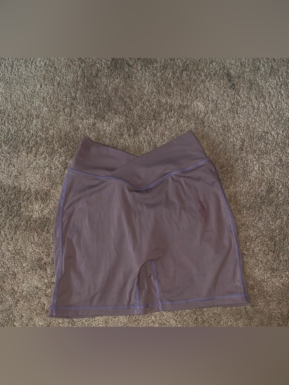 Yeoreo V‑Waist Mauve Women’s Bike Shorts